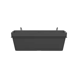 Jardinière et support plastique NATERIAL L.50 x l.49.97 x H.19.156 cm anthracite