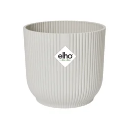 Cache-pot polypropylene ELHO Diam.18 x H.16.8 cm blanc