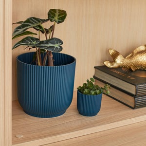 Cache-pot polypropylene ELHO Diam.22 x H.20.2 cm bleu clair