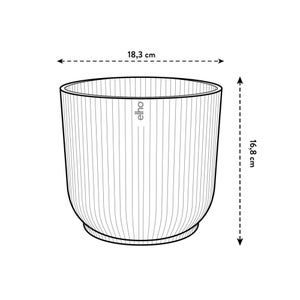 Cache-pot polypropylène ELHO Diam.18 L.18 x l.18.345 x H.16.8 cm rose