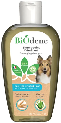 Shampooing démêlant pour chien, BIODENE, 250 ml