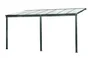 Pergola adossée DCB GARDEN Cielo-4x3-n aluminium noir, 9.36 m²