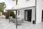 Pergola adossée DCB GARDEN Cielo-4x3-n aluminium noir, 9.36 m²