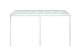 Pergola adossée DCB GARDEN Cielo-4x3-b aluminium blanc, 9.36 m²