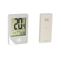 Thermomètre intérieur/extérieur avec sonde de température sans fil, EQUATION, blanc