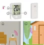 Thermomètre intérieur/extérieur avec sonde de température sans fil, EQUATION, blanc