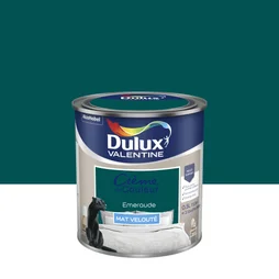 Peinture emeraude mur, boiserie Creme de couleur DULUX VALENTINE mat 0.5 l