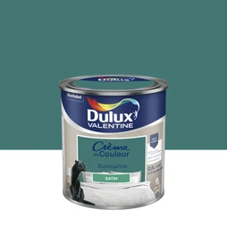 Peinture mur, boiserie crème de couleur DULUX VALENTINE eucalyptus satiné 0.5L