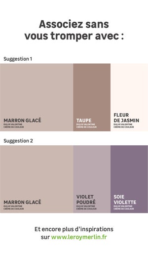 Peinture mur, boiserie crème de couleur DULUX VALENTINE marron glacé satiné 0.5L