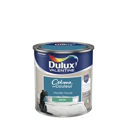 Peinture mur, boiserie crème de couleur DULUX VALENTINE marée haute satiné 0.5L