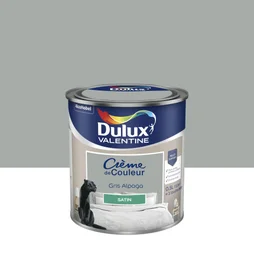 Peinture mur, boiserie crème de couleur DULUX VALENTINE gris alpaga satiné 0.5L