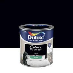 Peinture mur, boiserie crème de couleur DULUX VALENTINE noir satiné 0.5L