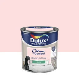 Peinture mur, boiserie et papier peint DULUX VALENTINE bouton de rose satiné 0.5L