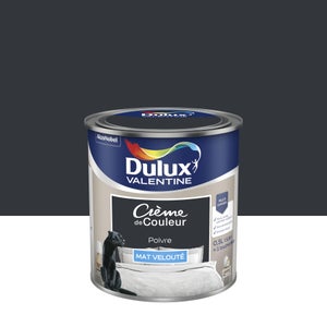 Peinture poivre mur, boiserie Creme de couleur DULUX VALENTINE mat 0.5 l