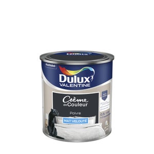 Peinture poivre mur, boiserie Creme de couleur DULUX VALENTINE mat 0.5 l