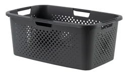 Panier à linge polypropylène, l.38 x H.23.5 x P.58 cm