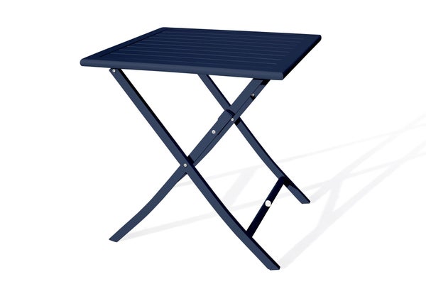 Table de jardin DCB GARDEN Marius carré bleu 2 personnes