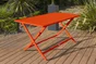 Table de jardin DCB GARDEN Marius rectangulaire orange / cuivré 4 personnes