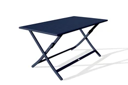 Table de jardin DCB GARDEN Marius rectangulaire bleu 4 personnes