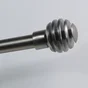 Lot de 2 embouts Gun, gris foncé, pour tringle à rideau Diam.20 mm MOBOIS