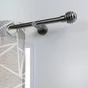 Lot de 2 embouts Gun, gris foncé, pour tringle à rideau Diam.20 mm MOBOIS