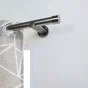 Lot de 2 embouts Gun, gris foncé, pour tringle à rideau Diam.28 mm MOBOIS
