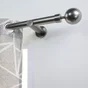 Lot de 2 embouts Gun, gris foncé, pour tringle à rideau Diam.28 mm MOBOIS