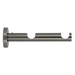 1 support mural double tringle à rideau Gun, 20 mm titane foncé MOBOIS