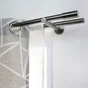 1 support mural double tringle à rideau Gun, 20 mm titane foncé MOBOIS