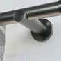 Support tringle à rideau Gun, 28 mm titane foncé MOBOIS