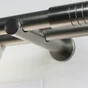 1 support mural double tringle à rideau Gun, 28 mm titane foncé MOBOIS