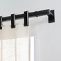 Lot de 2 embouts Atelier, noir mat, pour tringle à rideau Diam.28 mm MOBOIS