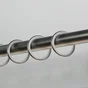 Lot de 10 anneaux tringle à rideau Gun 20 mm acier gris foncé