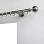 Lot de 10 anneaux tringle à rideau Gun 28 mm acier gris foncé