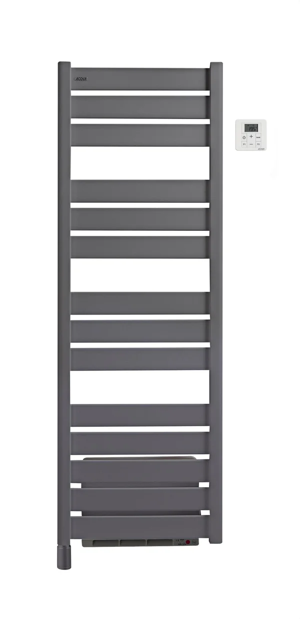Sèche-serviettes inertie fluide soufflant 750+1000w madras air anthrac