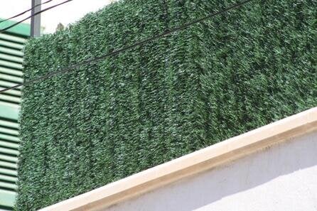 Haie Artificielle - 1 X 3 M - Bicolore : 2 Tons De Vert