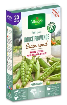 Graine potagère de petit pois douce provence, VILMORIN, 265 g
