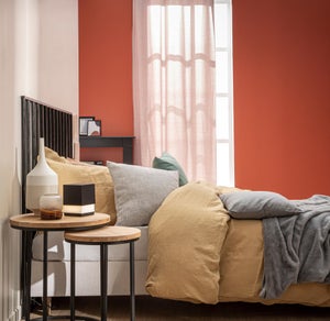 Peinture mur boiserie LUXENS orange lava 3 mat 0.5 l