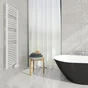 Sèche-serviettes électrique EQUATION 750W, H.146 x l.48 cm Kaltar 750 courbe blc blanc