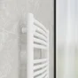 Sèche-serviettes électrique EQUATION 750W, H.146 x l.48 cm Kaltar 750 courbe blc blanc
