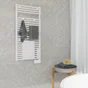 Sèche-serviette électrique soufflant EQUATION 1500W, 107 x 50 cm Eolto blanc