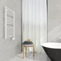 Sèche-serviettes électrique EQUATION 500W, H.98 x l.50 cm Kaltar 500 courbe blc blanc