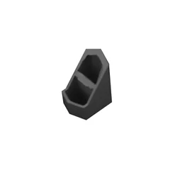 Entretoise de finition pvc CLEA, P.3 cm x l.2,7 cm x H.3 cm, gris