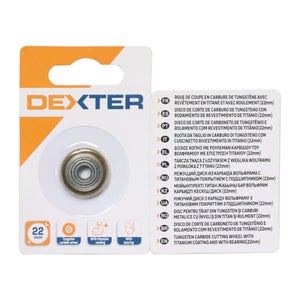 Molette de rechange 22 mm avec roulement pour coupe-carreau DEXTER