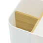 Boîte bambou plastique, SENSEA, H.11 x l.12 x P.11 cm