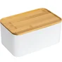 Boîte bambou plastique, SENSEA,  H.11 x l.15 x P.11 cm