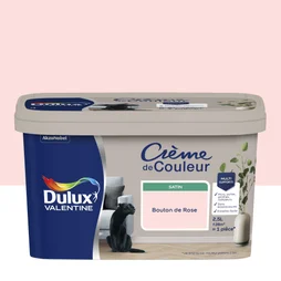 Peinture mur, boiserie, radiateur crème de couleur DULUX VALENTINE bouton de rose 2.5L