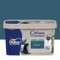 Peinture mur, boiserie crème de couleur DULUX VALENTINE bleu paon satiné 2.5L