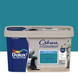 Peinture mur, boiserie crème de couleur DULUX VALENTINE acapulco mat 2.5L