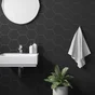Carrelage mural noir mat l.17.5 x L.20 cm Bloom